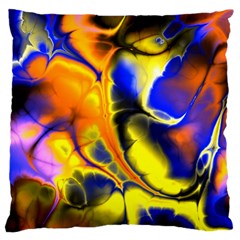 Fractal Art Pattern Cool Large Flano Cushion Case (Two Sides)