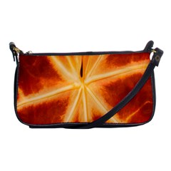 Red Leaf Macro Detail Shoulder Clutch Bags by Nexatart