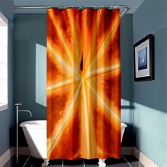 Red Leaf Macro Detail Shower Curtain 36  X 72  (stall)  by Nexatart