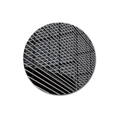 Abstract Architecture Pattern Magnet 3  (round) by Nexatart