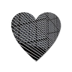 Abstract Architecture Pattern Heart Magnet by Nexatart