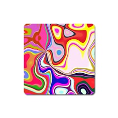 Colourful Abstract Background Design Square Magnet by Nexatart