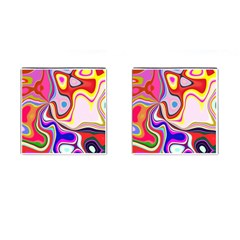 Colourful Abstract Background Design Cufflinks (square) by Nexatart