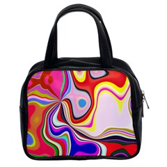 Colourful Abstract Background Design Classic Handbags (2 Sides) by Nexatart