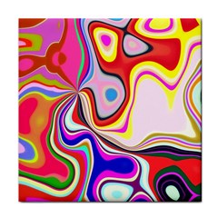 Colourful Abstract Background Design Face Towel by Nexatart