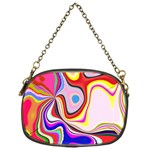 Colourful Abstract Background Design Chain Purses (One Side)  Front