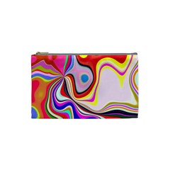 Colourful Abstract Background Design Cosmetic Bag (small)  by Nexatart