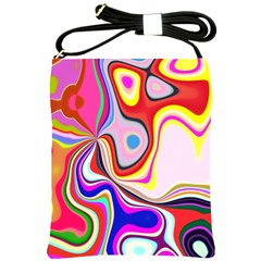 Colourful Abstract Background Design Shoulder Sling Bags by Nexatart