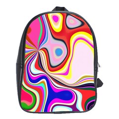 Colourful Abstract Background Design School Bags (xl)  by Nexatart