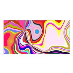 Colourful Abstract Background Design Satin Shawl by Nexatart