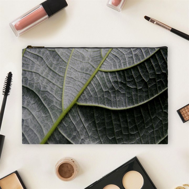 Leaf Detail Macro Of A Leaf Cosmetic Bag (Large) 