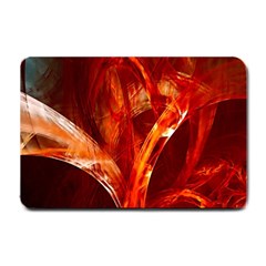 Red Abstract Pattern Texture Small Doormat  by Nexatart