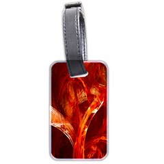 Red Abstract Pattern Texture Luggage Tags (two Sides) by Nexatart