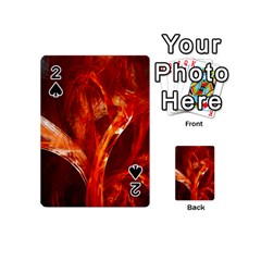 Red Abstract Pattern Texture Playing Cards 54 (mini)  by Nexatart