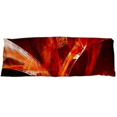 Red Abstract Pattern Texture Body Pillow Case (dakimakura) by Nexatart