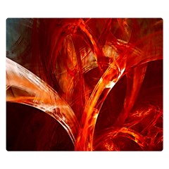 Red Abstract Pattern Texture Double Sided Flano Blanket (small)  by Nexatart