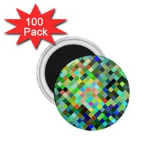 Pixel Pattern A Completely Seamless Background Design 1 75  Magnets (100 Pack)  by Nexatart