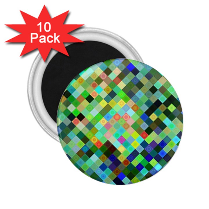 Pixel Pattern A Completely Seamless Background Design 2.25  Magnets (10 pack) 