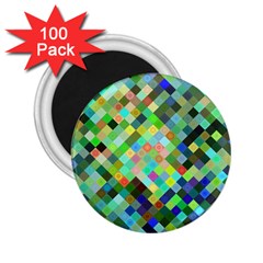 Pixel Pattern A Completely Seamless Background Design 2.25  Magnets (100 pack) 