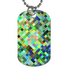 Pixel Pattern A Completely Seamless Background Design Dog Tag (two Sides) by Nexatart