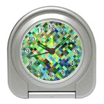 Pixel Pattern A Completely Seamless Background Design Travel Alarm Clocks Front