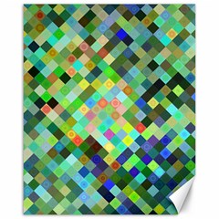 Pixel Pattern A Completely Seamless Background Design Canvas 16  x 20  