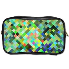 Pixel Pattern A Completely Seamless Background Design Toiletries Bags 2-side by Nexatart