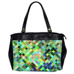 Pixel Pattern A Completely Seamless Background Design Office Handbags (2 Sides)  Front