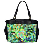 Pixel Pattern A Completely Seamless Background Design Office Handbags (2 Sides)  Back