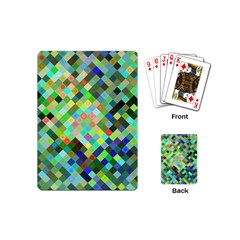 Pixel Pattern A Completely Seamless Background Design Playing Cards (Mini) 