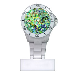 Pixel Pattern A Completely Seamless Background Design Plastic Nurses Watch by Nexatart