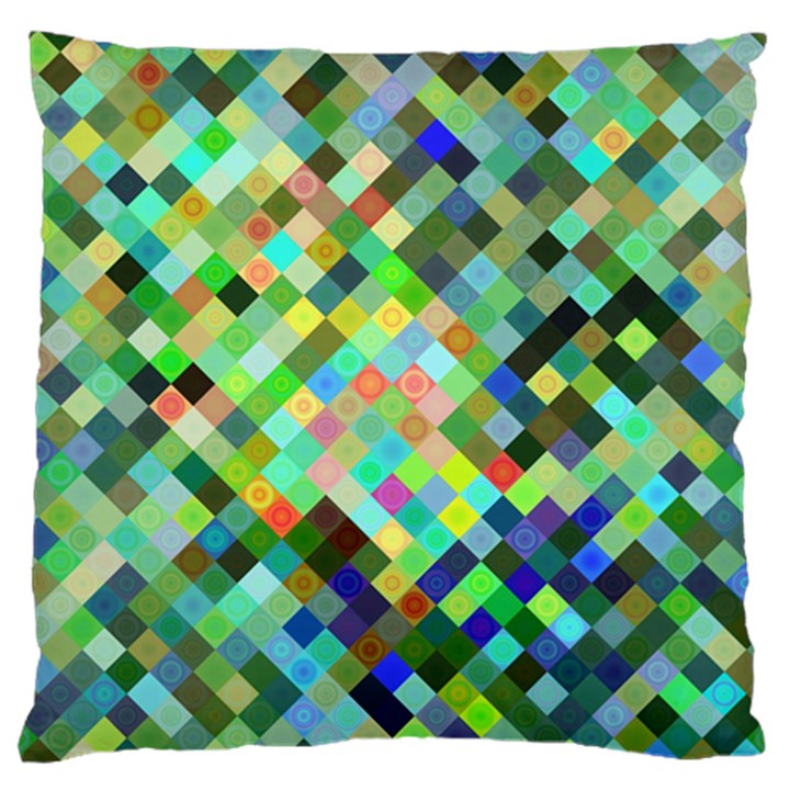 Pixel Pattern A Completely Seamless Background Design Large Flano Cushion Case (Two Sides)