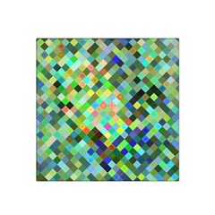 Pixel Pattern A Completely Seamless Background Design Satin Bandana Scarf by Nexatart