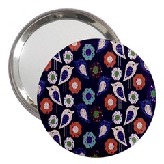 Cute Birds Seamless Pattern 3  Handbag Mirrors by Nexatart