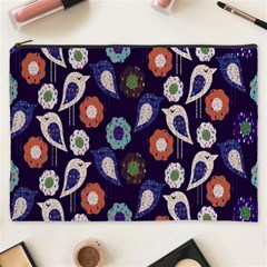 Cute Birds Seamless Pattern Cosmetic Bag (xxxl)  by Nexatart