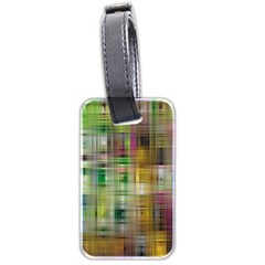 Woven Colorful Abstract Background Of A Tight Weave Pattern Luggage Tags (two Sides) by Nexatart