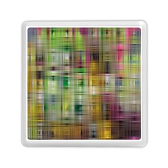 Woven Colorful Abstract Background Of A Tight Weave Pattern Memory Card Reader (square)  by Nexatart