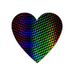 Digitally Created Halftone Dots Abstract Heart Magnet