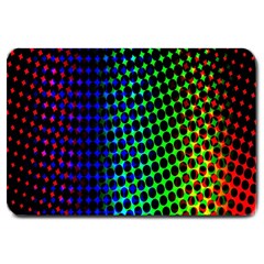 Digitally Created Halftone Dots Abstract Large Doormat 