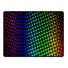 Digitally Created Halftone Dots Abstract Fleece Blanket (Small)