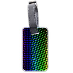 Digitally Created Halftone Dots Abstract Luggage Tags (Two Sides)