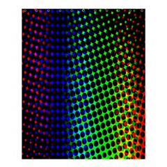 Digitally Created Halftone Dots Abstract Shower Curtain 60  x 72  (Medium) 