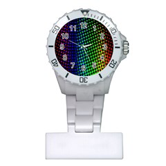 Digitally Created Halftone Dots Abstract Plastic Nurses Watch