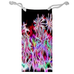 Fractal Fireworks Display Pattern Jewelry Bag by Nexatart