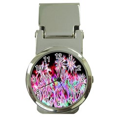 Fractal Fireworks Display Pattern Money Clip Watches by Nexatart