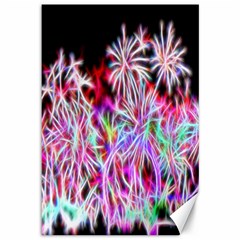 Fractal Fireworks Display Pattern Canvas 12  X 18   by Nexatart