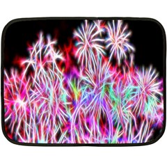 Fractal Fireworks Display Pattern Double Sided Fleece Blanket (mini)  by Nexatart