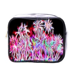 Fractal Fireworks Display Pattern Mini Toiletries Bags by Nexatart