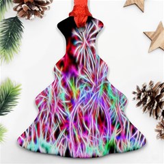 Fractal Fireworks Display Pattern Christmas Tree Ornament (two Sides) by Nexatart