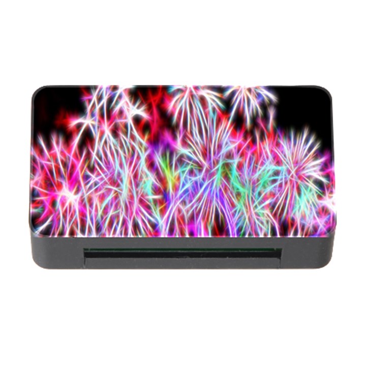 Fractal Fireworks Display Pattern Memory Card Reader with CF